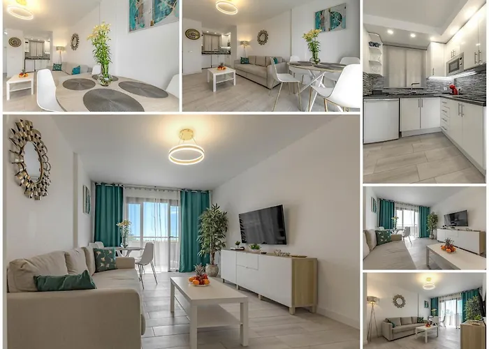 Newly Reformed With Sea View And Pool, Near The Beach, In Playa De Americas Daire